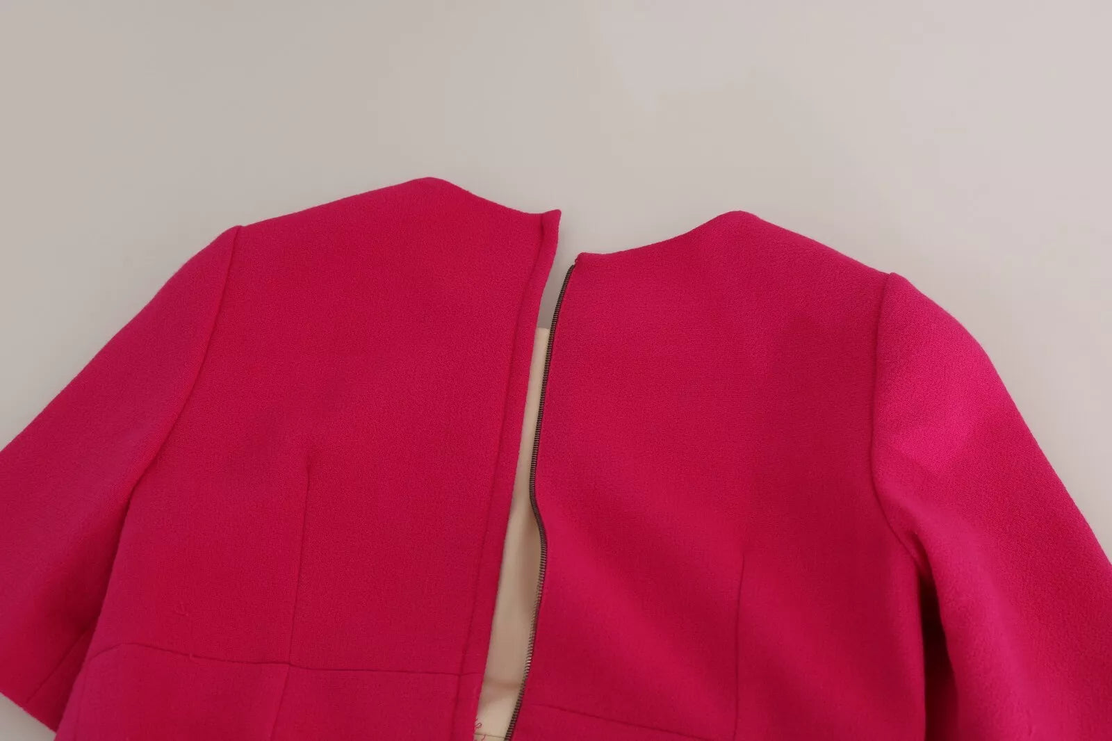 Dolce &amp; Gabbana Pink Italia Forever Crystal Sheath Kjole