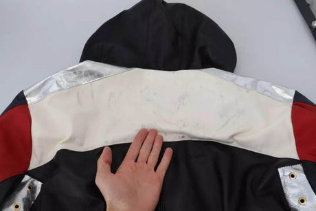 Dolce & Gabbana Black Leather Hooded Blouson Coat Jacket - Hilstor