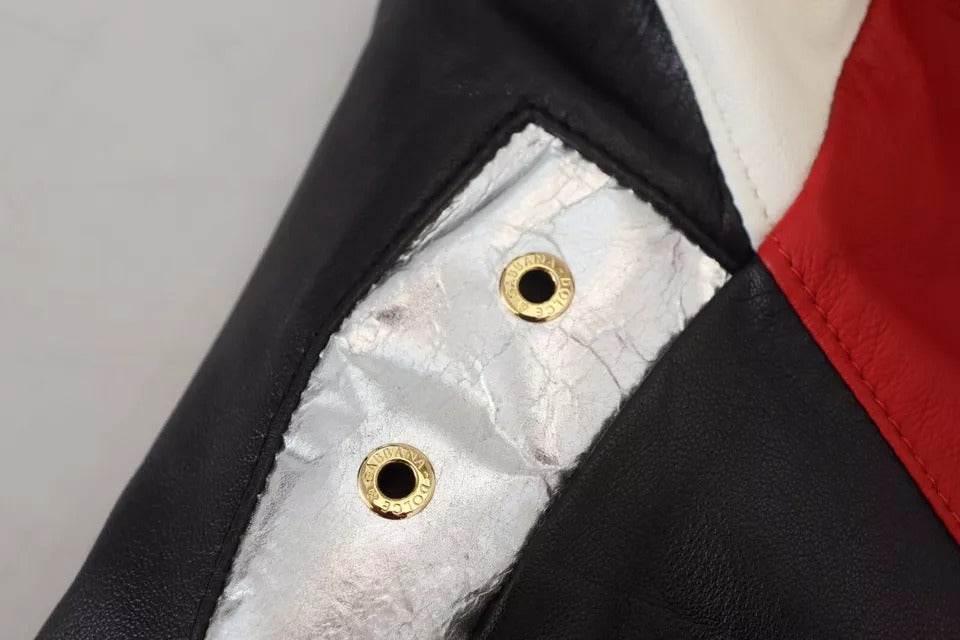 Dolce & Gabbana Black Leather Hooded Blouson Coat Jacket - Hilstor