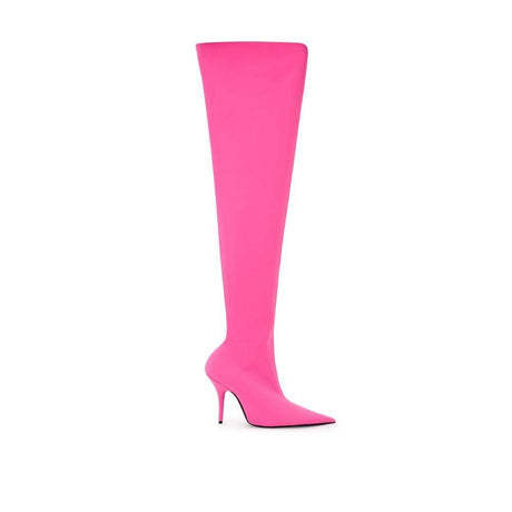 Balenciaga Elegant Pink Polyester Ankle Boots - Hilstor