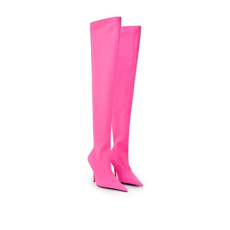 Balenciaga Elegant Pink Polyester Ankle Boots - Hilstor