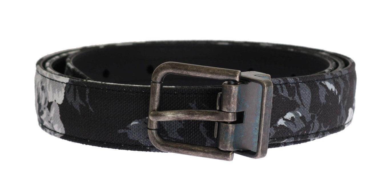 Dolce & Gabbana Elegant Floral Patterned Men's Luxury Belt - Hilstor
