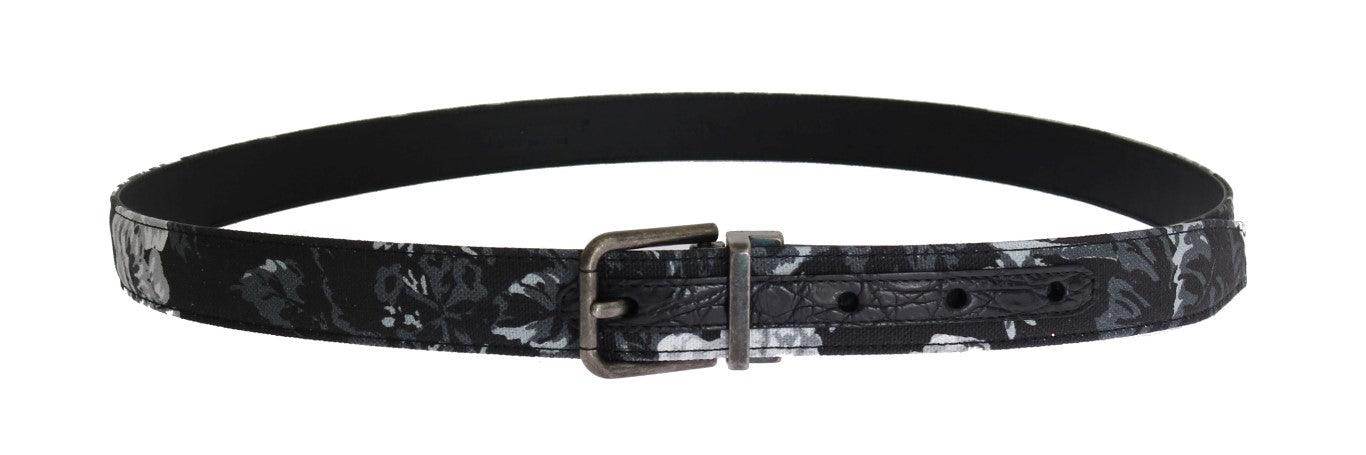 Dolce & Gabbana Elegant Floral Patterned Men's Luxury Belt - Hilstor