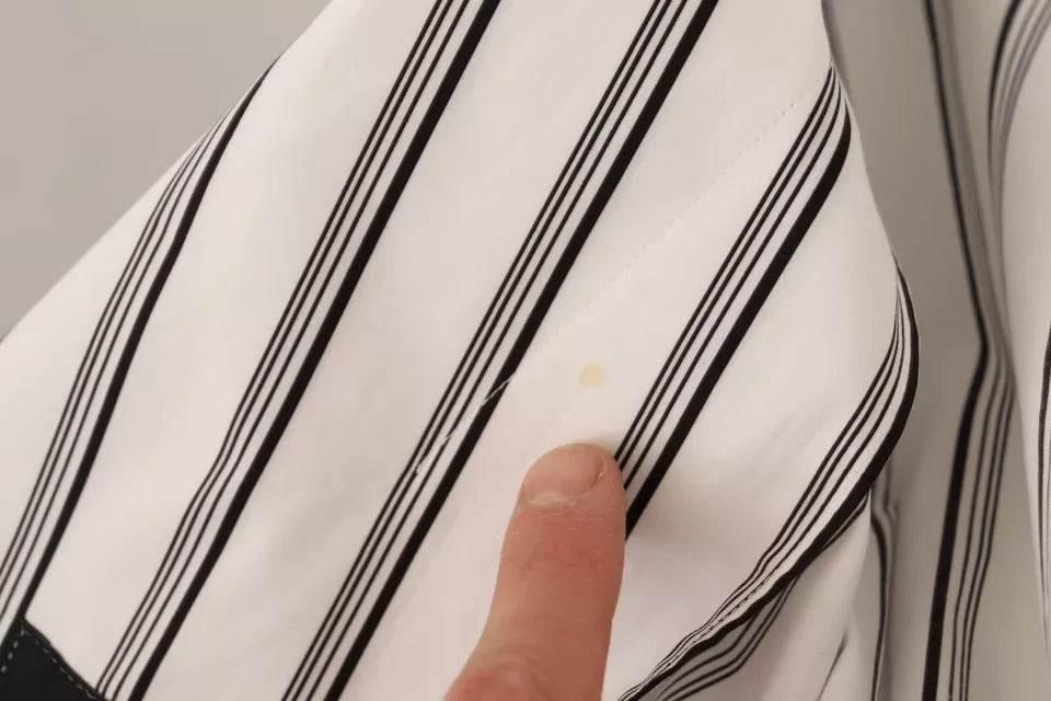 Dolce & Gabbana White Striped Cotton Robe Coat Wrap Jacket - Hilstor