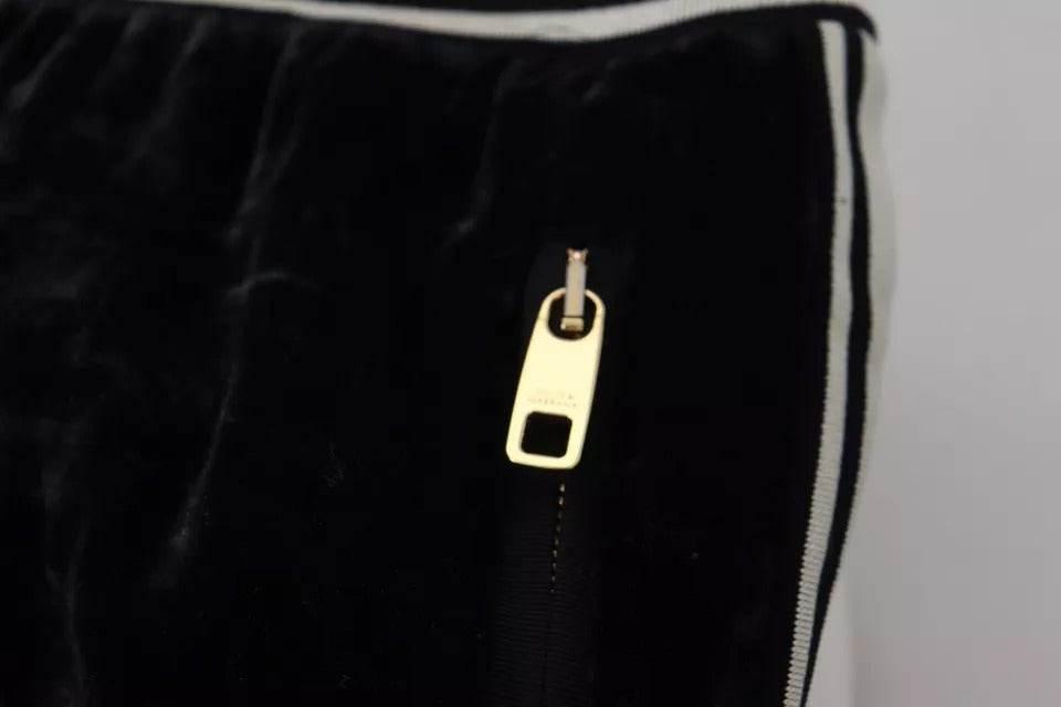 Dolce & Gabbana Black Jogger Jogging Trouser Cotton Pants - Hilstor