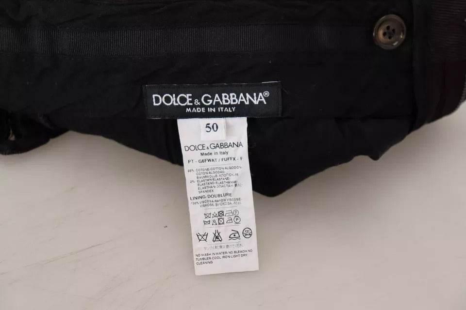Dolce & Gabbana Brown Skinny Men Cotton Stretch Pants - Hilstor