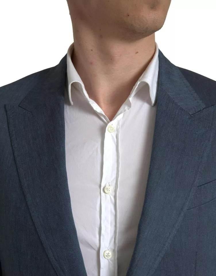 Dolce & Gabbana Blue 2 Piece Single Breasted NAPOLI Suit - Hilstor