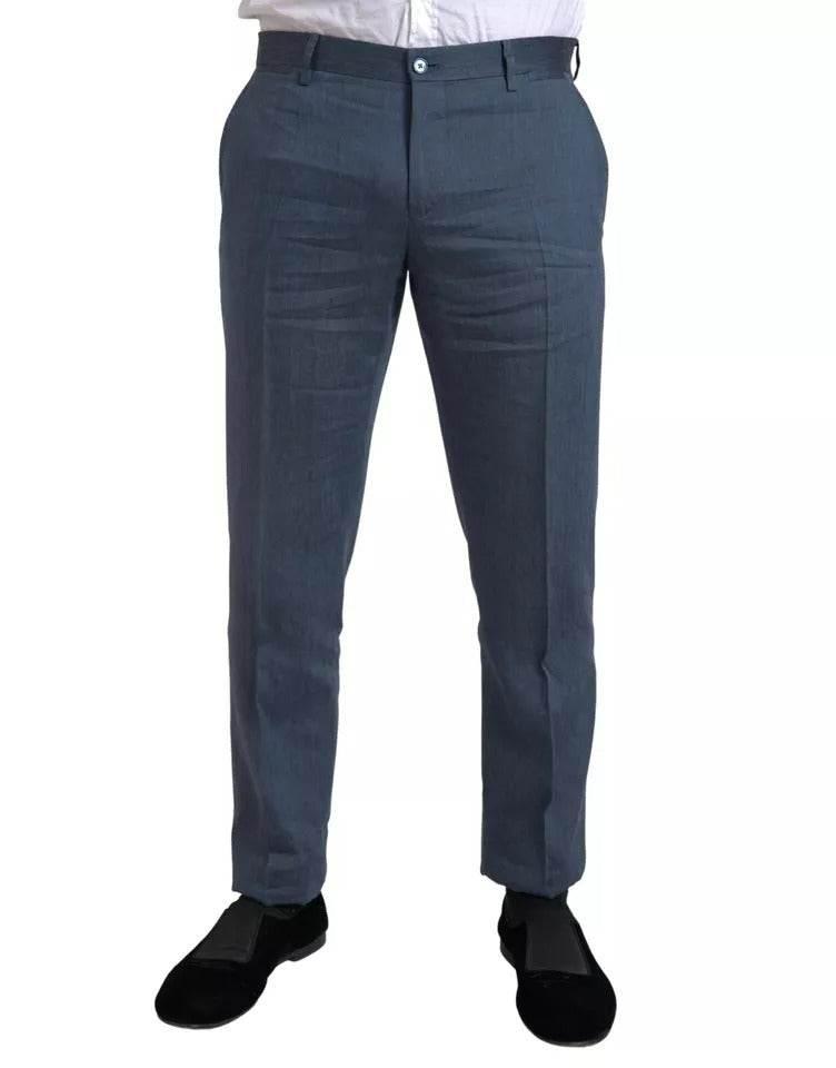 Dolce & Gabbana Blue 2 Piece Single Breasted NAPOLI Suit - Hilstor