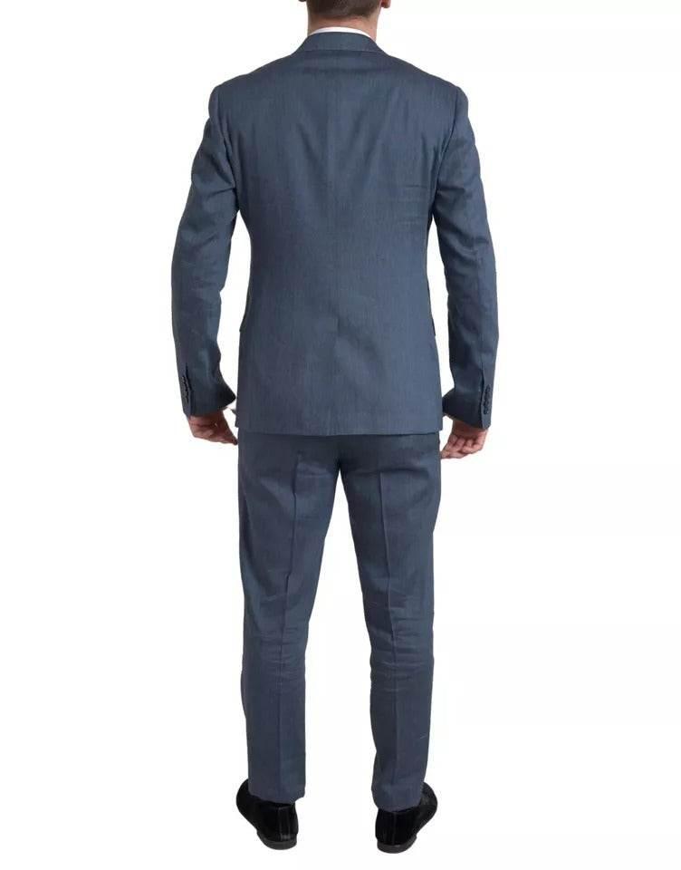 Dolce & Gabbana Blue 2 Piece Single Breasted NAPOLI Suit - Hilstor