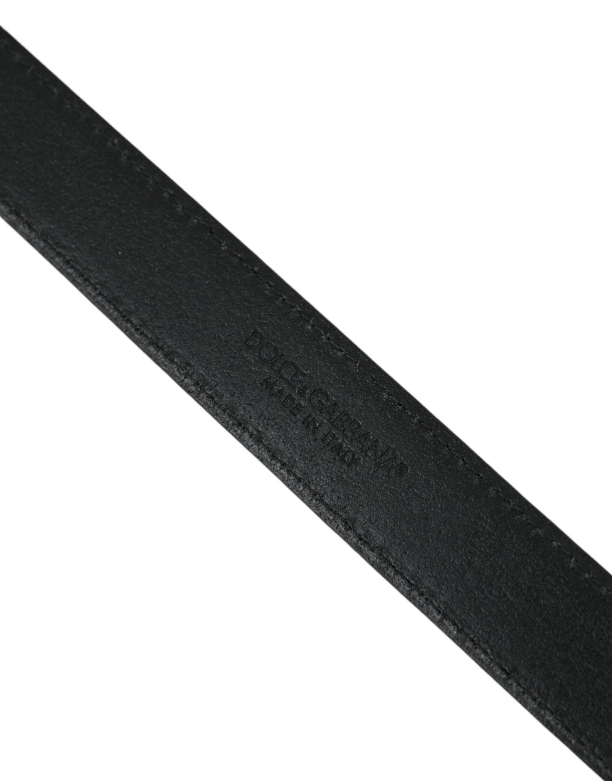 Dolce & Gabbana Beige Suede Leather Silver Buckle Belt Men - Hilstor