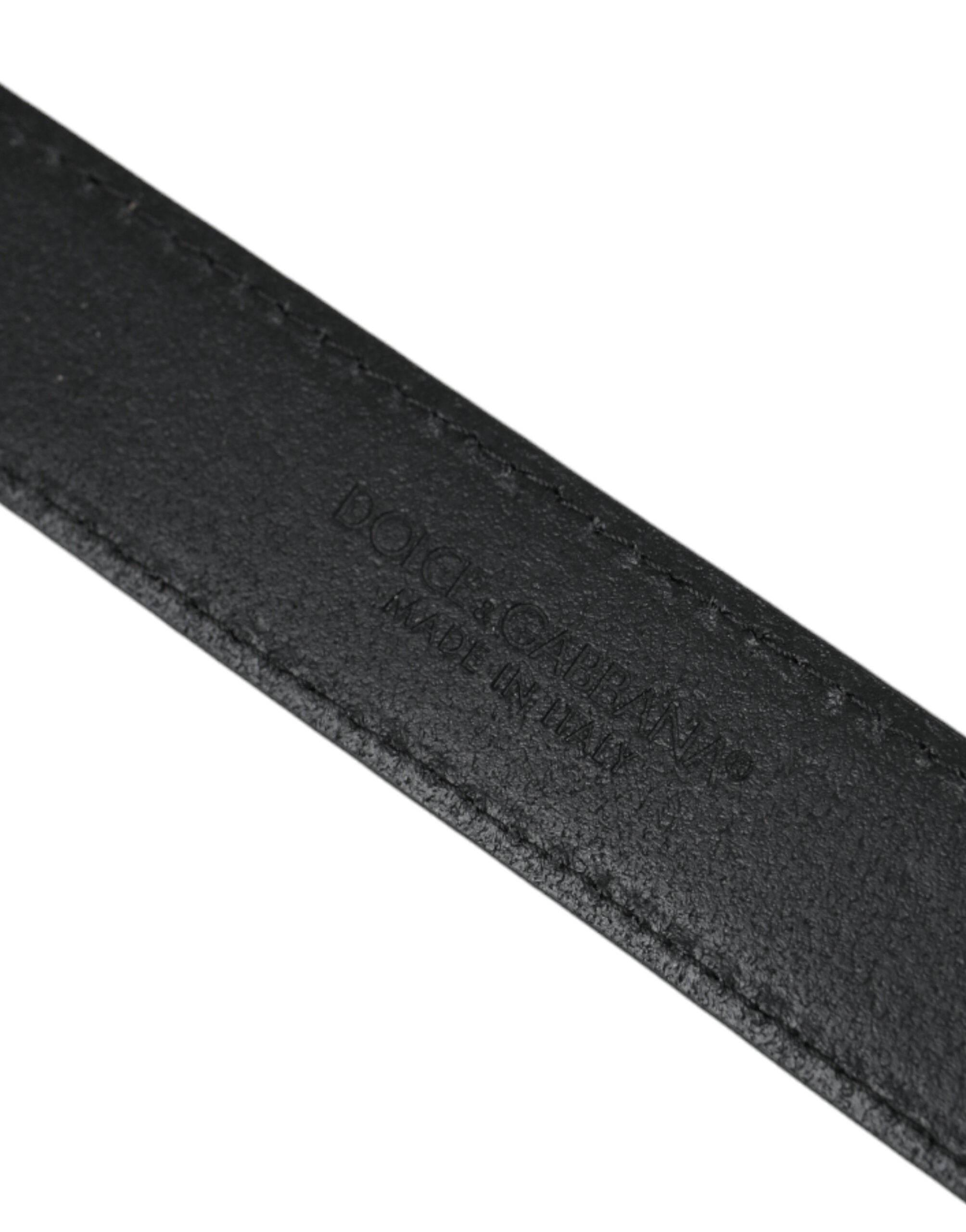 Dolce & Gabbana Beige Suede Leather Silver Buckle Belt Men - Hilstor