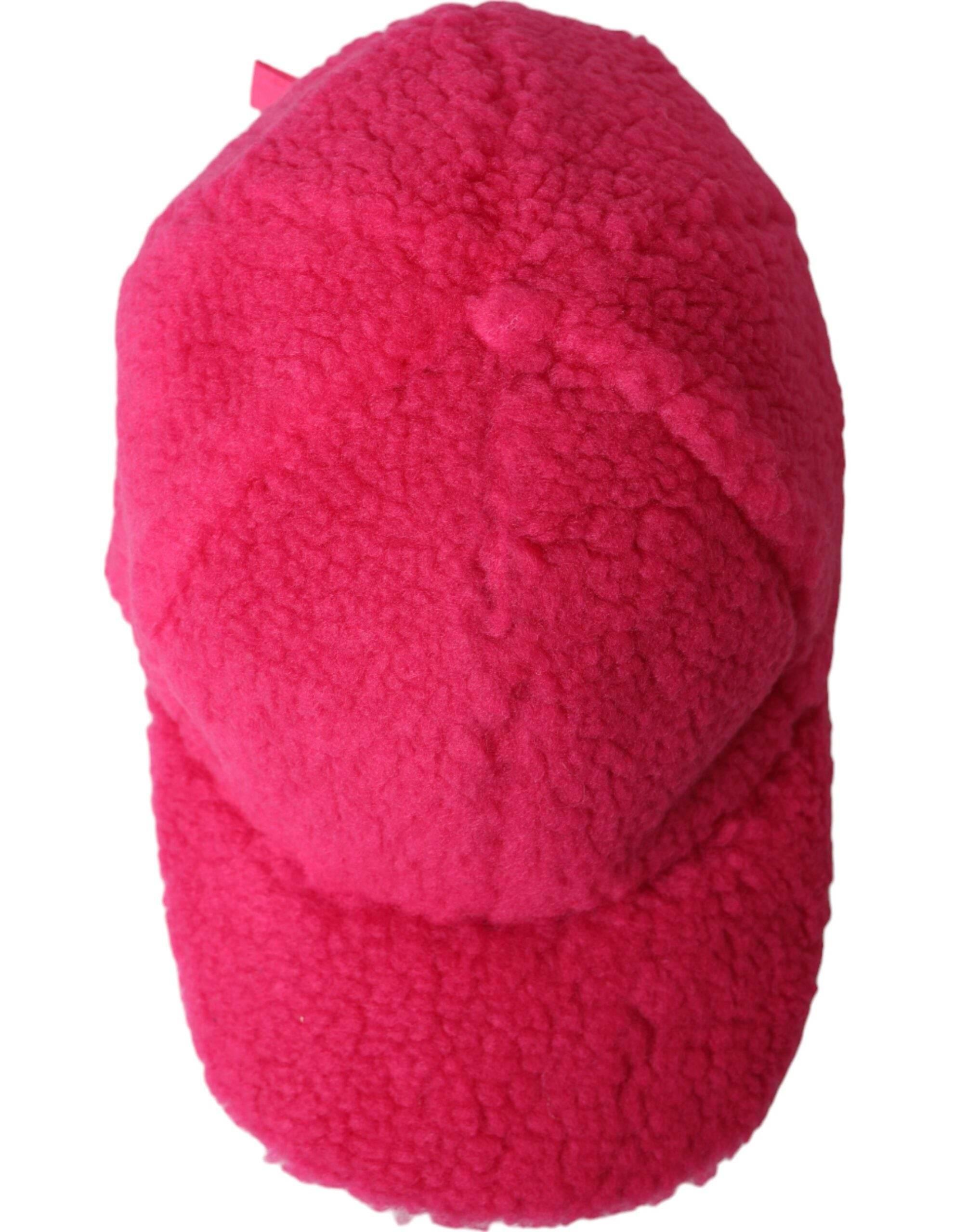 Dolce & Gabbana Pink Fleece Plush Baseball Hat Men - Hilstor