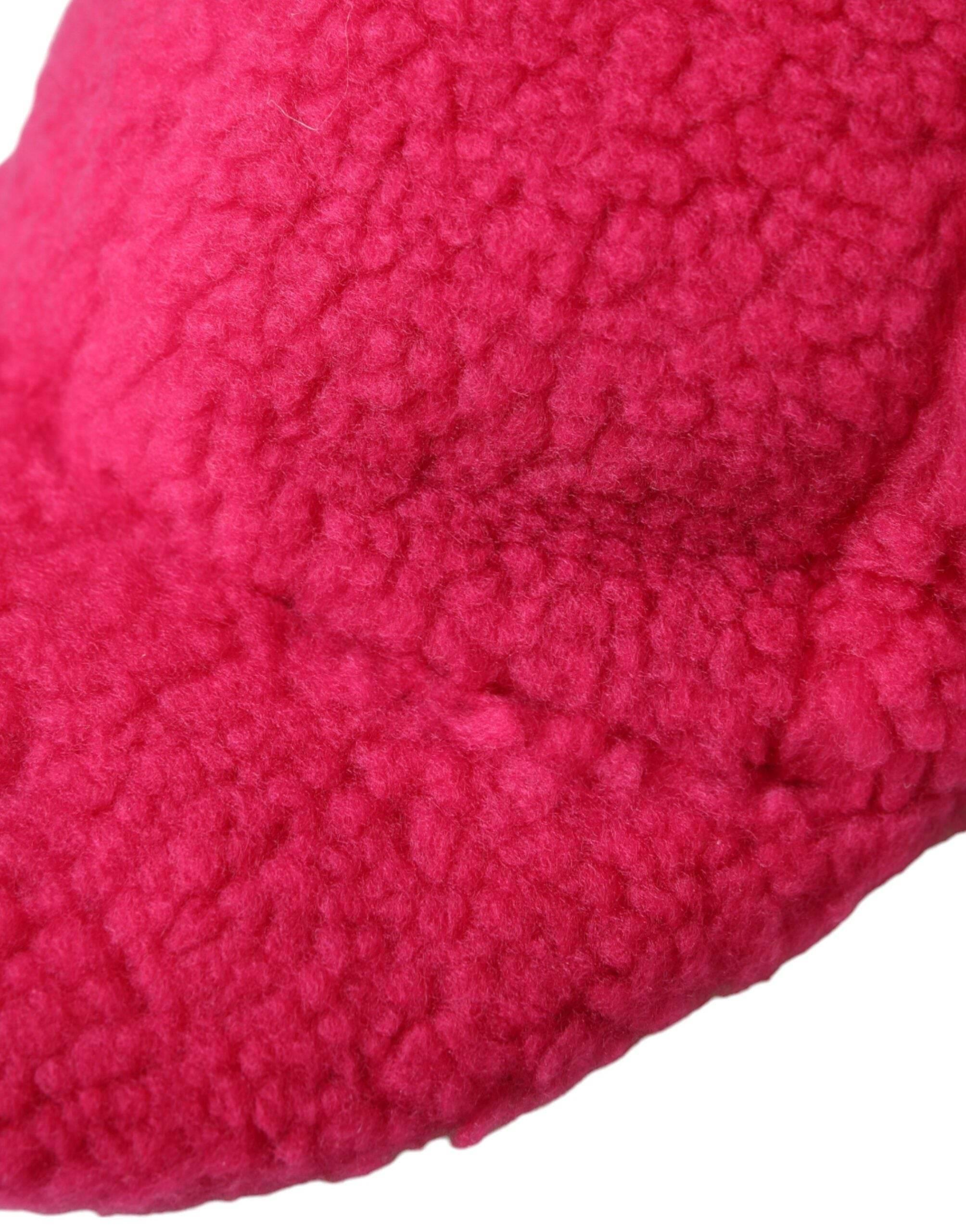 Dolce & Gabbana Pink Fleece Plush Baseball Hat Men - Hilstor
