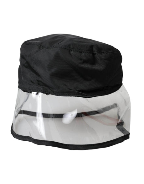 Dolce & Gabbana Black Polyester Plastic Bucket Hat Men - Hilstor