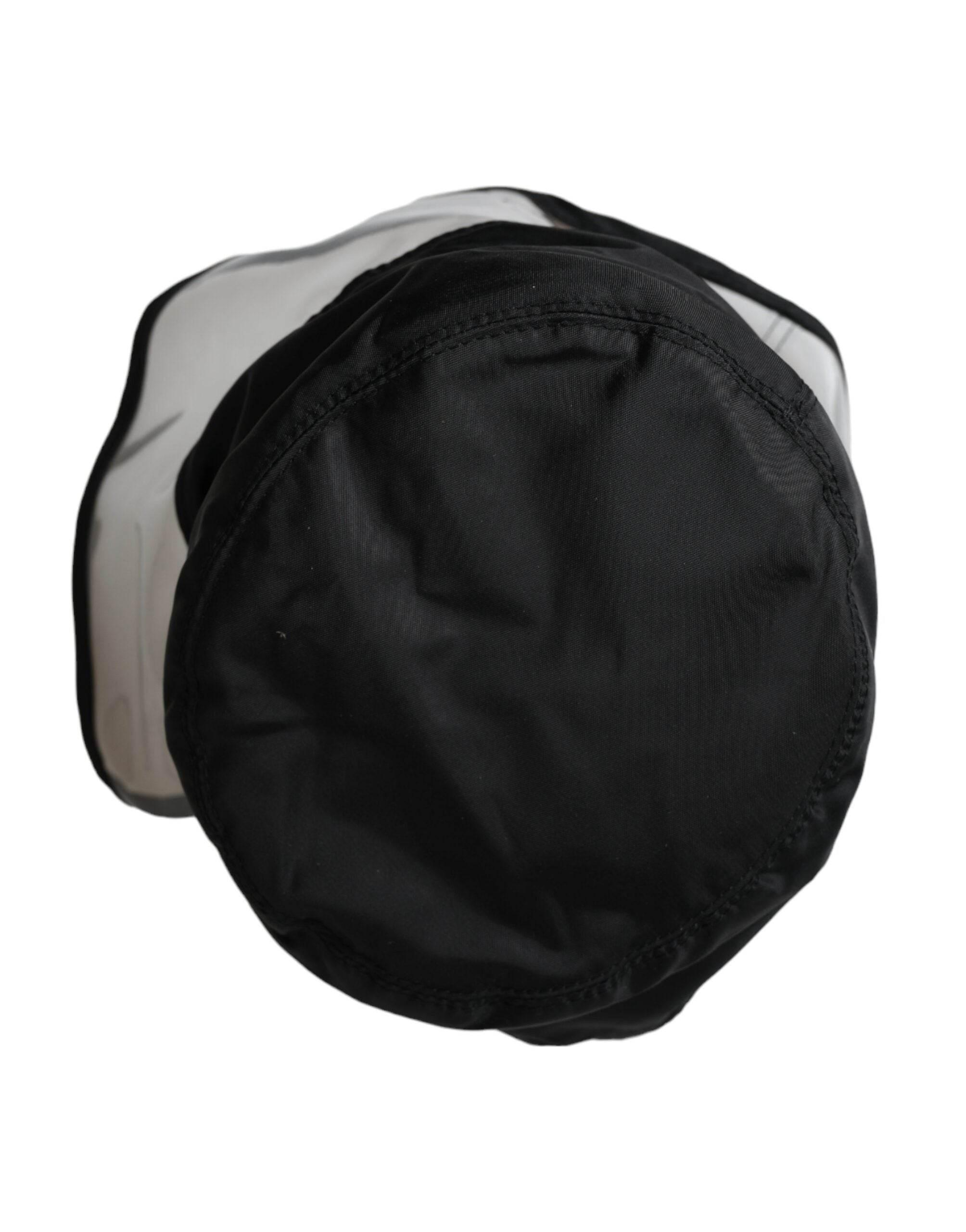 Dolce & Gabbana Black Polyester Plastic Bucket Hat Men - Hilstor