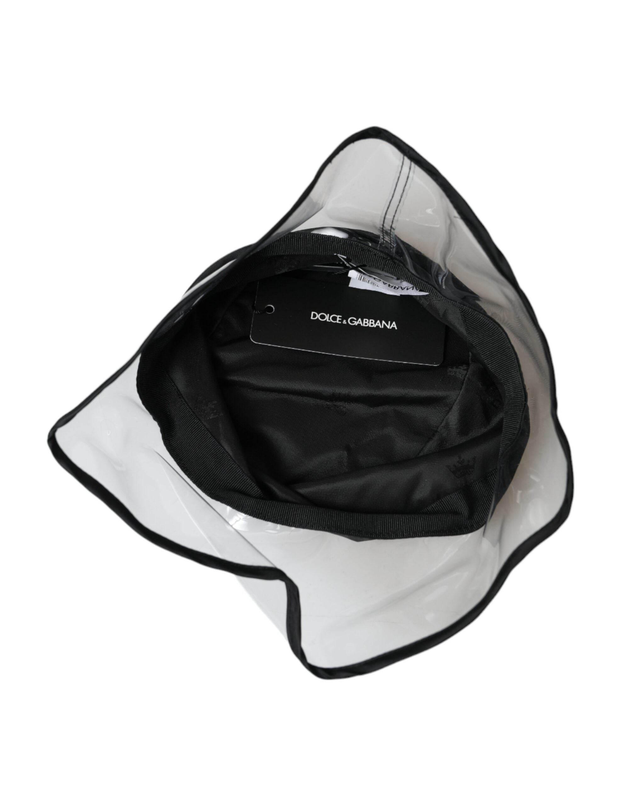 Dolce & Gabbana Black Polyester Plastic Bucket Hat Men - Hilstor