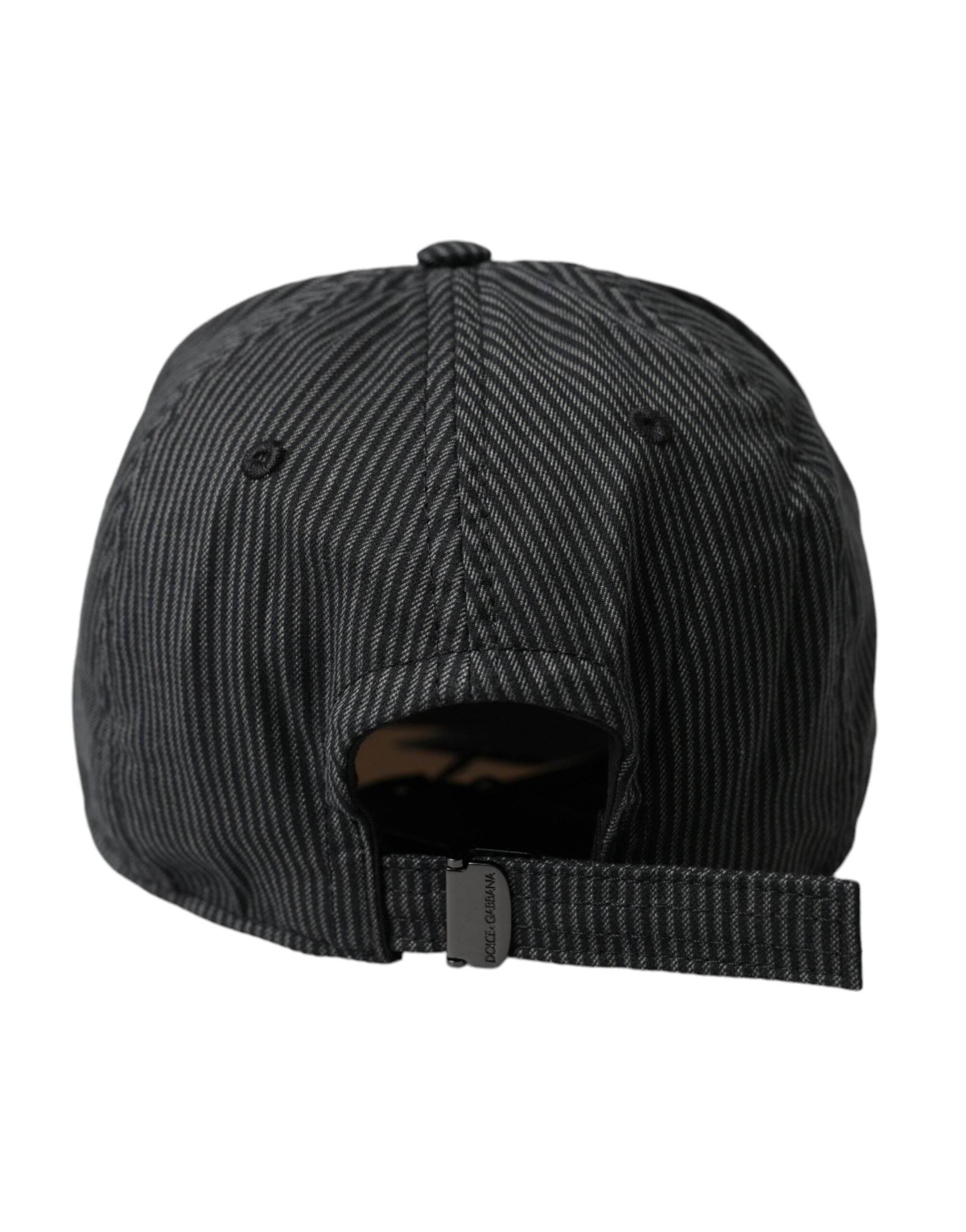 Dolce & Gabbana Black Cotton Embellished Baseball Hat Men - Hilstor