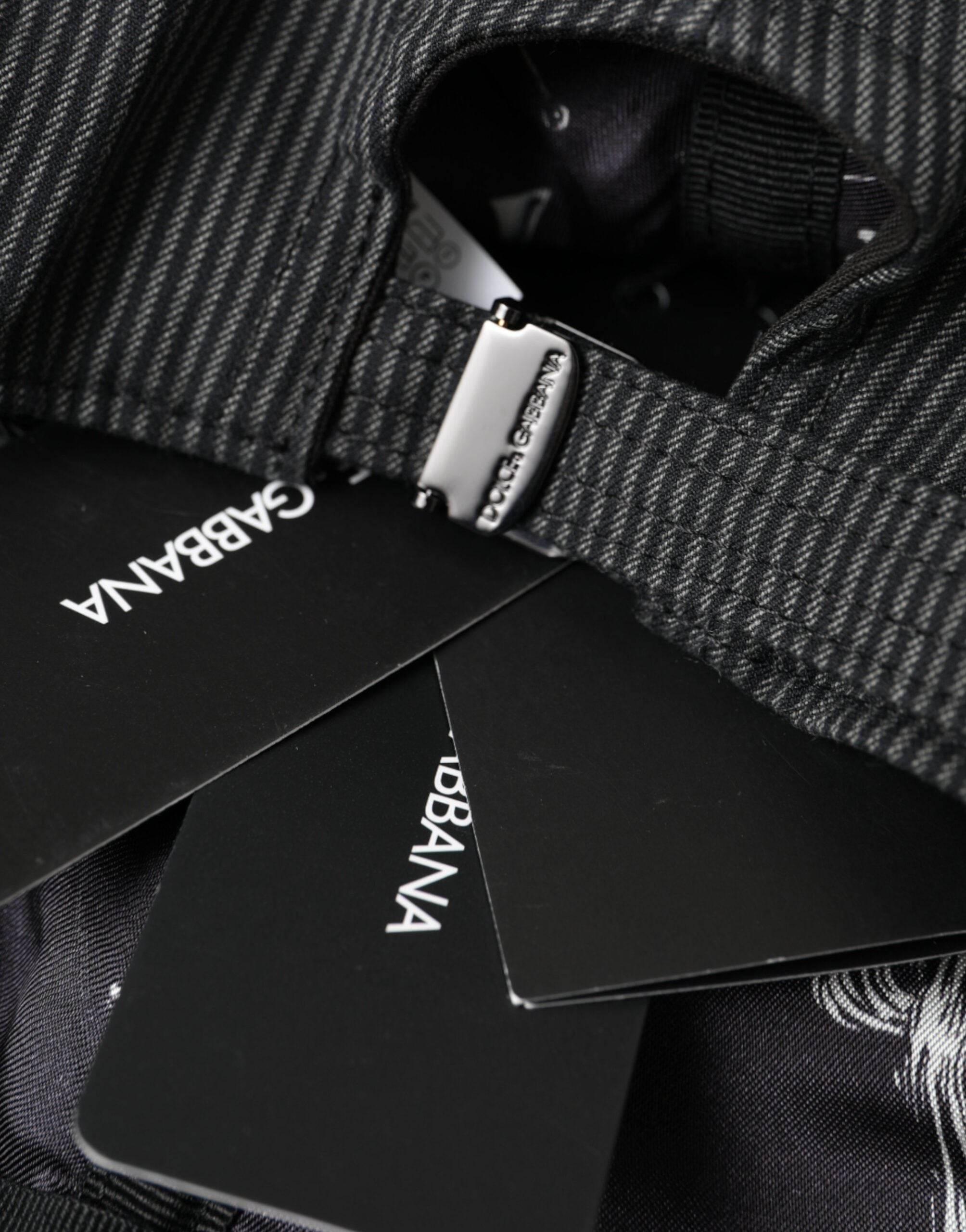 Dolce & Gabbana Black Cotton Embellished Baseball Hat Men - Hilstor