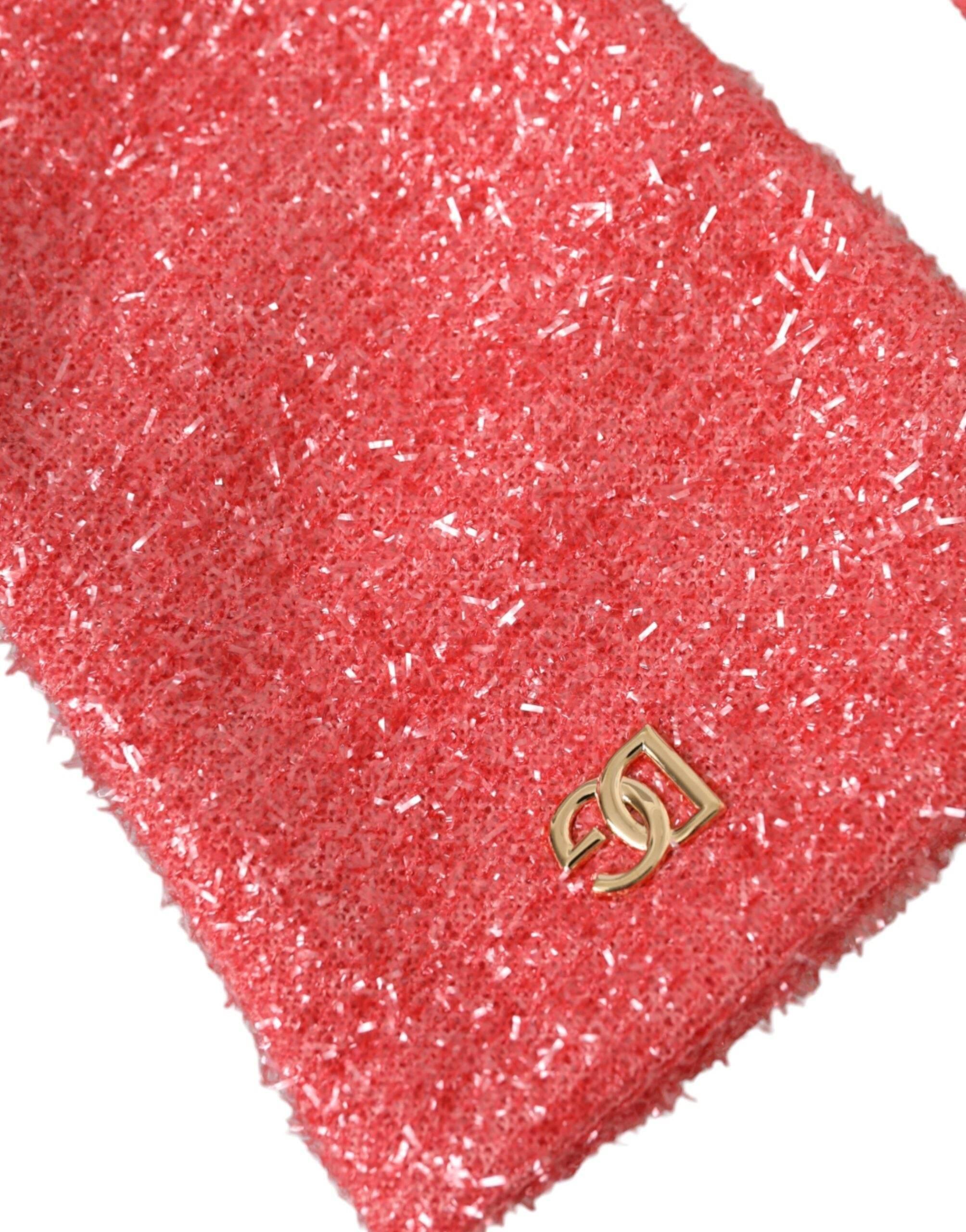 Dolce & Gabbana Pink Lurex Fantasia Mid Arm Length Gloves - Hilstor