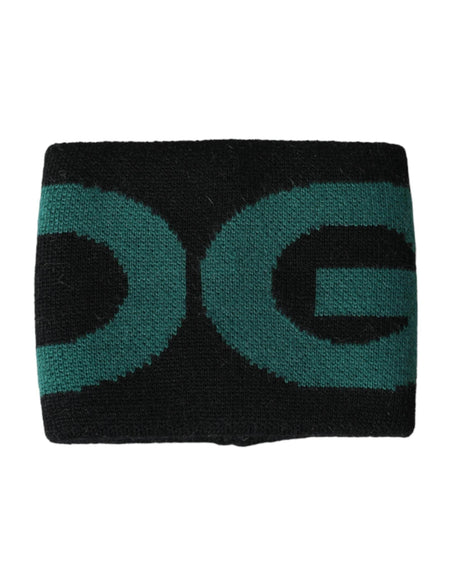 Dolce & Gabbana Black Green Wool Logo #DGMILLENNIALS Wristband - Hilstor
