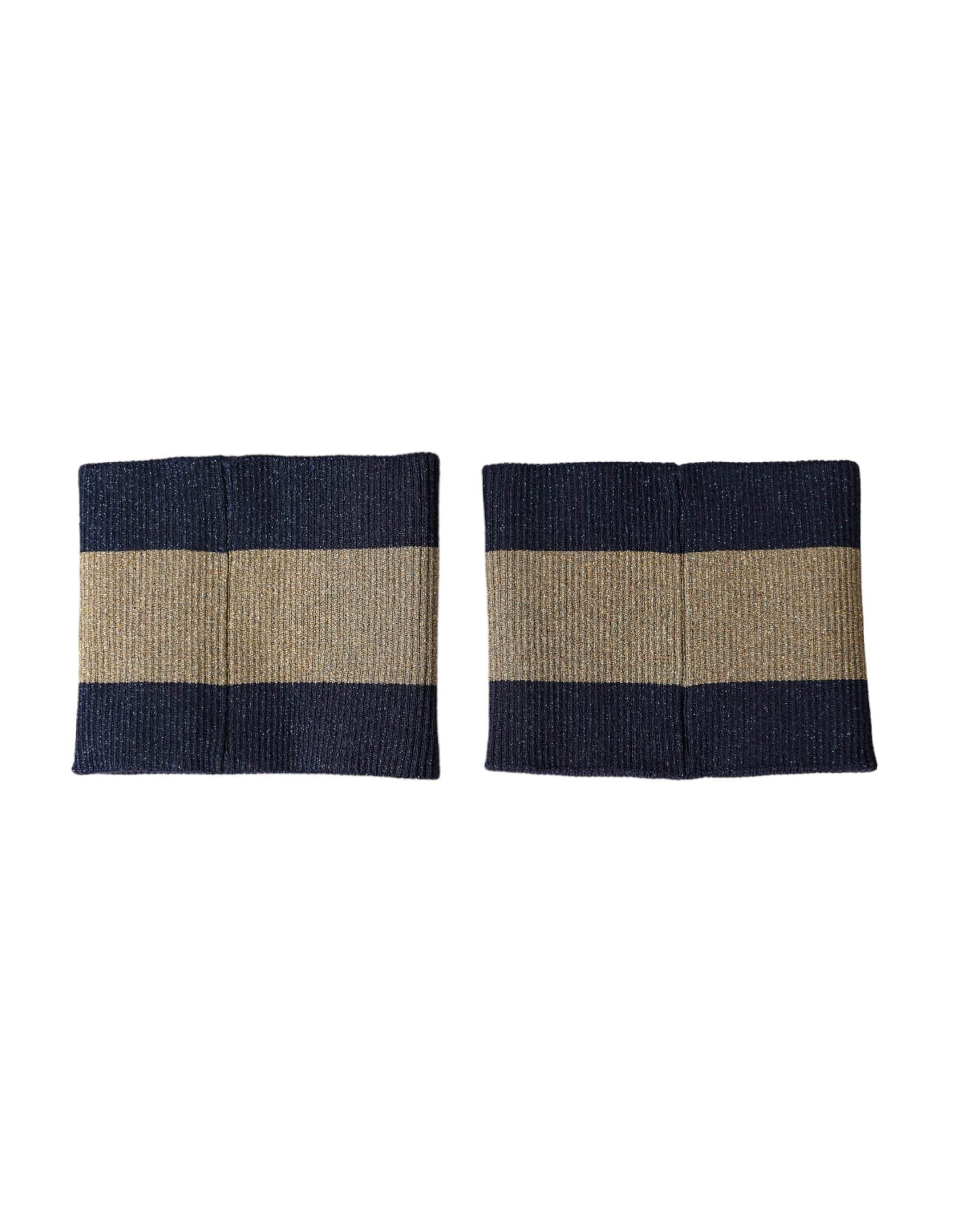 Dolce & Gabbana Black Gold Logo Star 84 Viscose Wristband - Hilstor
