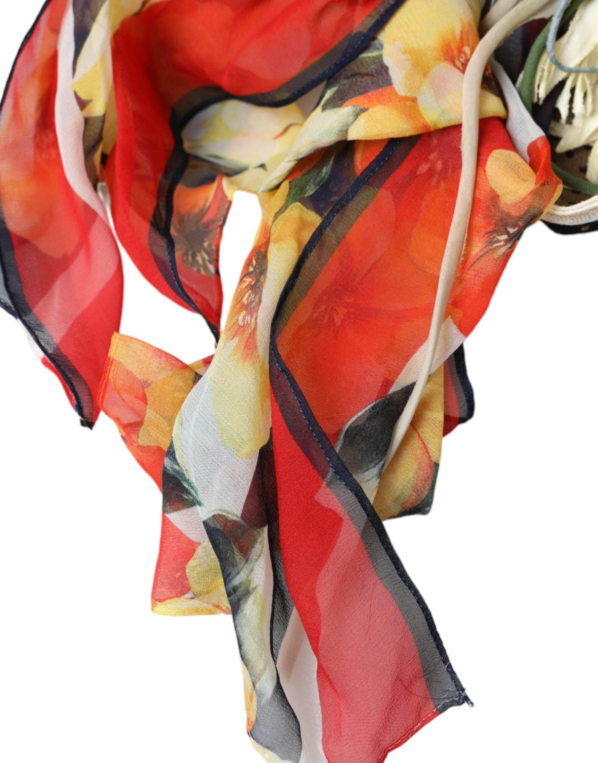 Dolce & Gabbana Multicolor Fantasy Wide Brim Floppy Hat - Hilstor