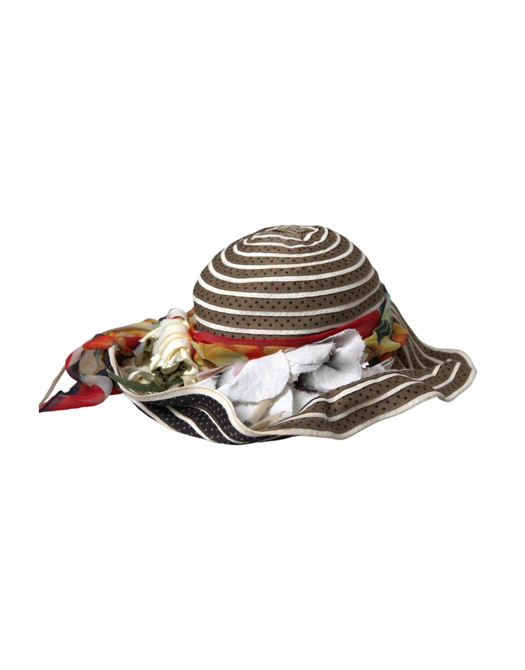 Dolce & Gabbana Multicolor Fantasy Wide Brim Floppy Hat - Hilstor