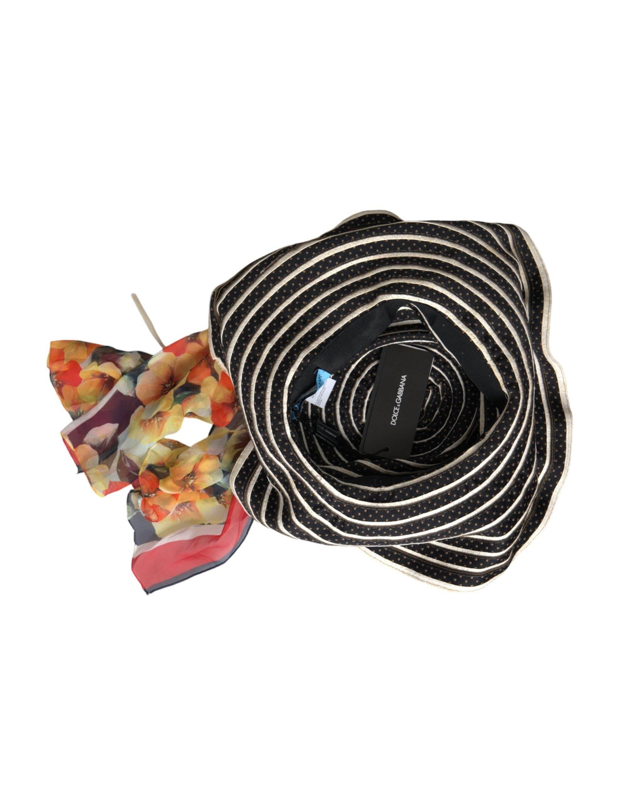 Dolce & Gabbana Multicolor Fantasy Wide Brim Floppy Hat - Hilstor