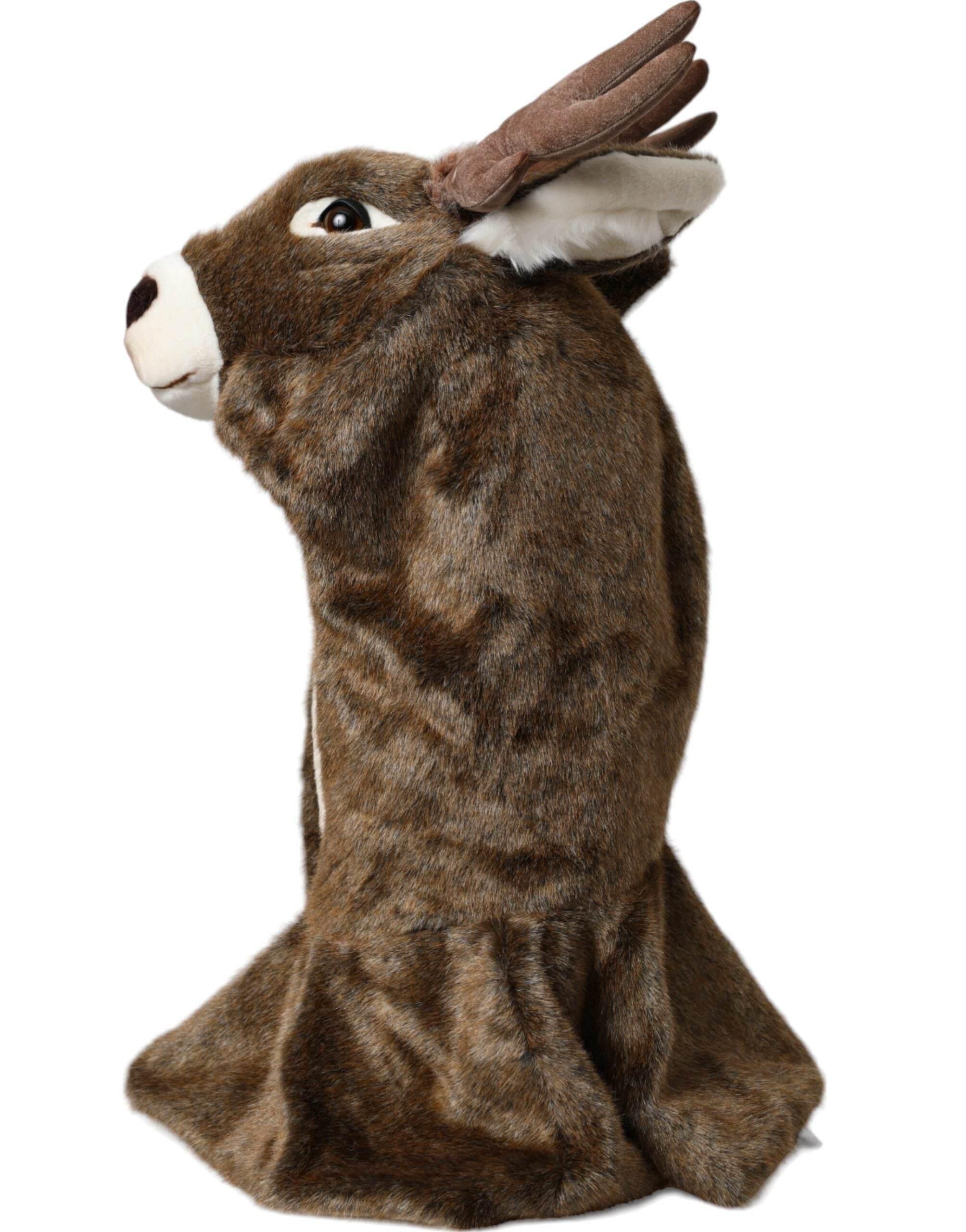 Dolce & Gabbana Brown Deer Faux Fur Whole Head Hat - Hilstor