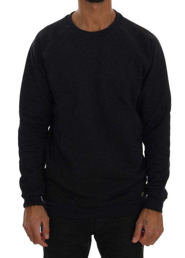Daniele Alessandrini Blue Crewneck Cotton Sweater - Hilstor