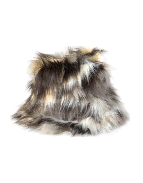 Dolce & Gabbana Multicolor Acrylic Fur Women Bucket Hat - Hilstor