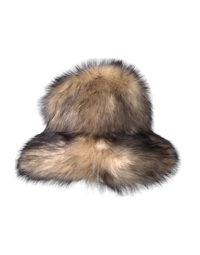 Dolce & Gabbana Brown Faux Fur Modacrylic Fedora Hat - Hilstor