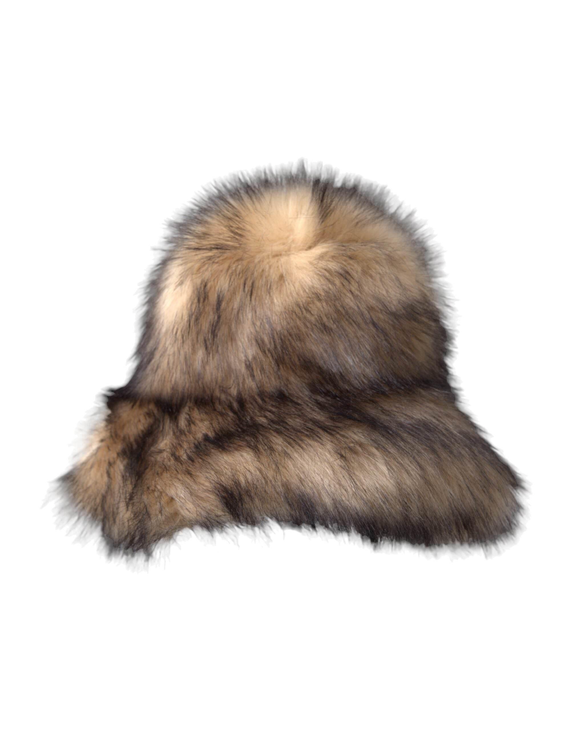 Dolce & Gabbana Brown Faux Fur Modacrylic Fedora Hat - Hilstor