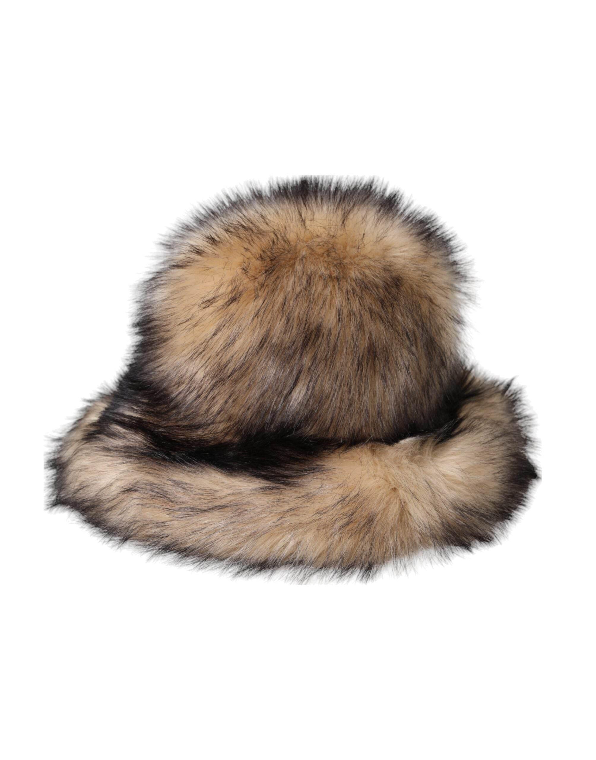 Dolce & Gabbana Brown Faux Fur Modacrylic Fedora Hat - Hilstor