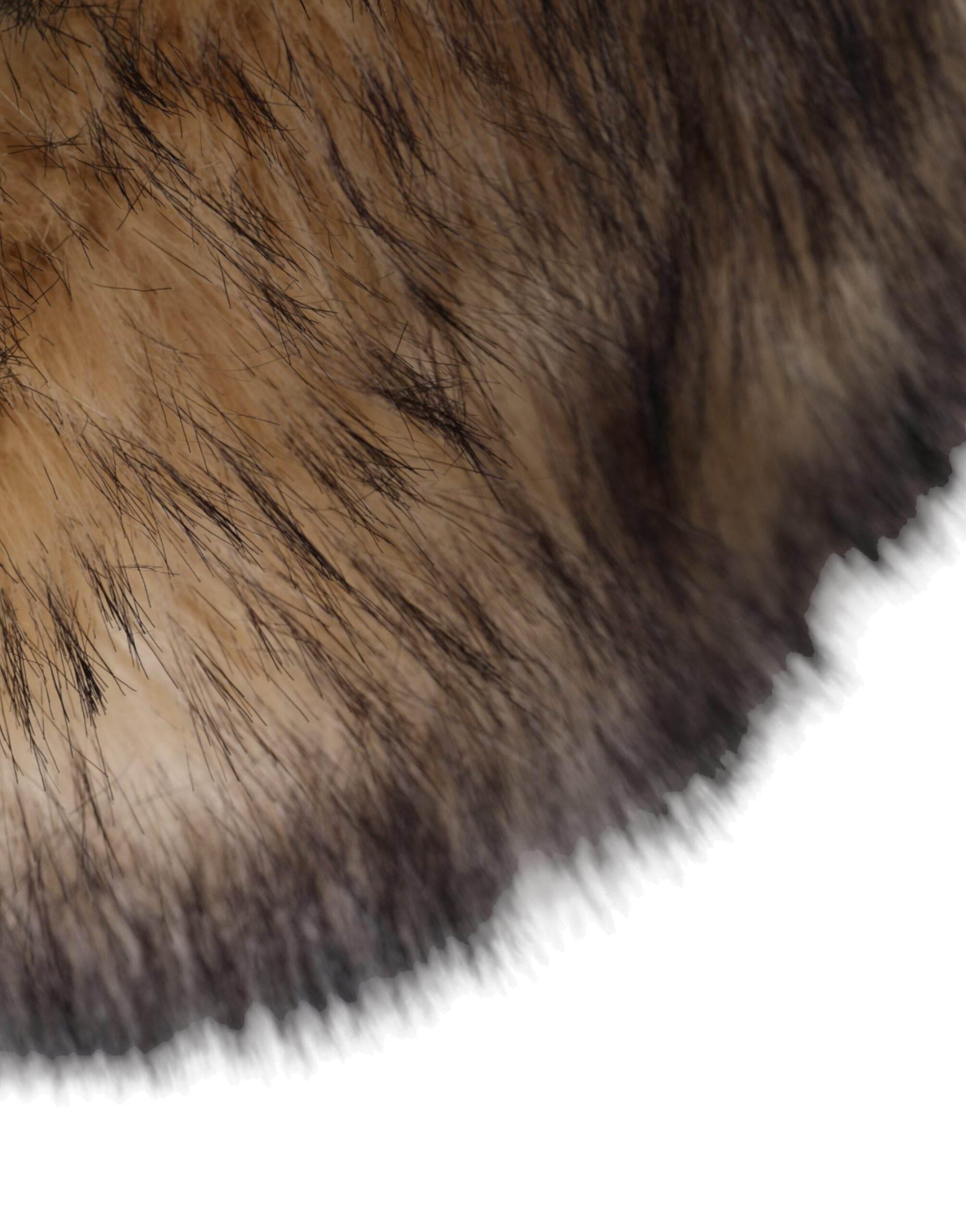 Dolce & Gabbana Brown Faux Fur Modacrylic Fedora Hat - Hilstor