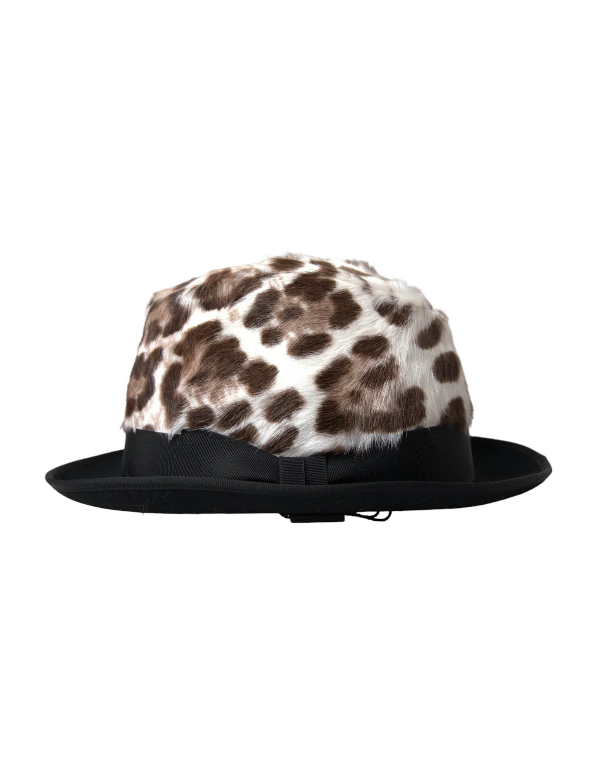 Dolce & Gabbana Multicolor Leopard Women Fedora Hat - Hilstor