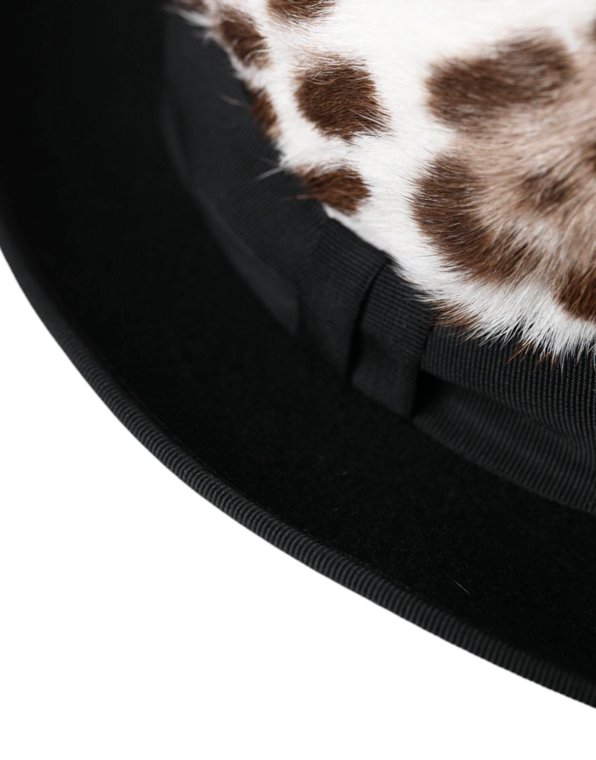 Dolce & Gabbana Multicolor Leopard Women Fedora Hat - Hilstor