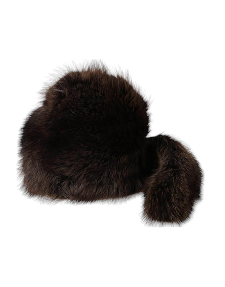 Dolce & Gabbana Women Brown Raccoon Fur Bucket Hat - Hilstor
