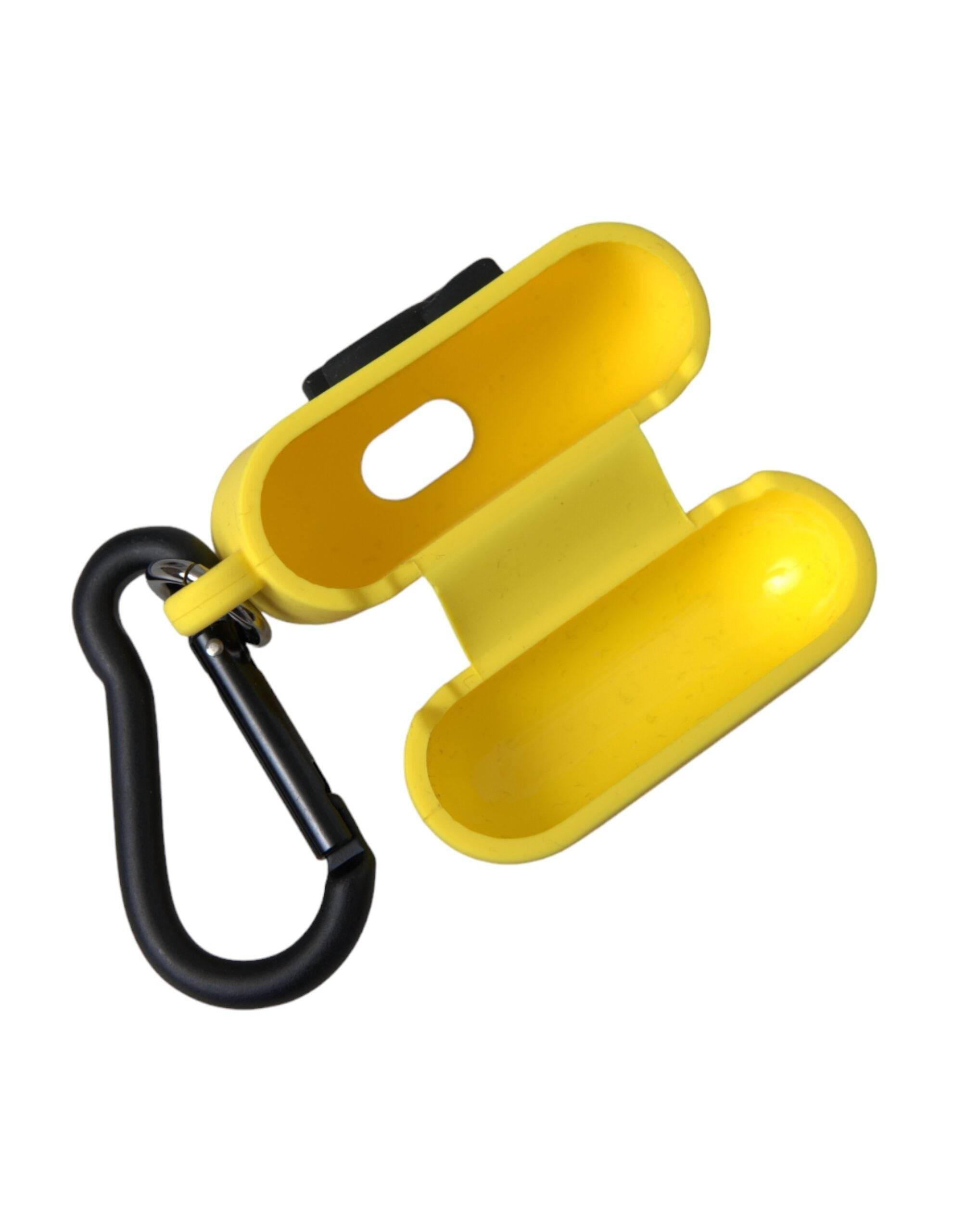 Dolce & Gabbana Yellow Silicone Logo Embossed Airpods Case - Hilstor