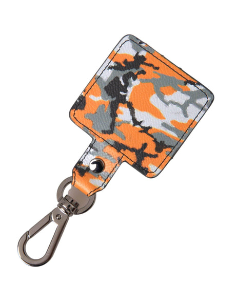 Dolce & Gabbana Multicolor Camouflage Print Leather Metal Airpods Case - Hilstor