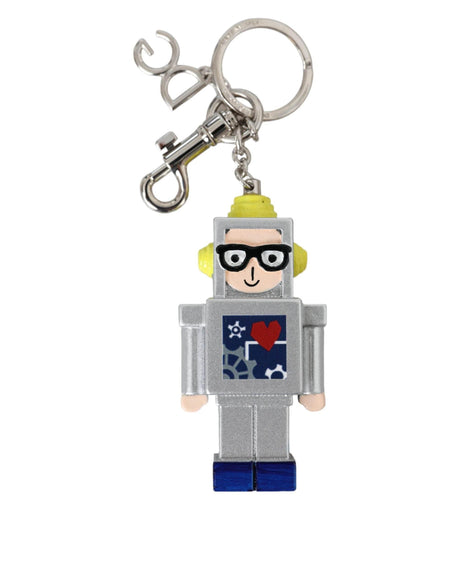 Dolce & Gabbana Multicolor Astronaut Space Metal Logo Keyring Keychain - Hilstor