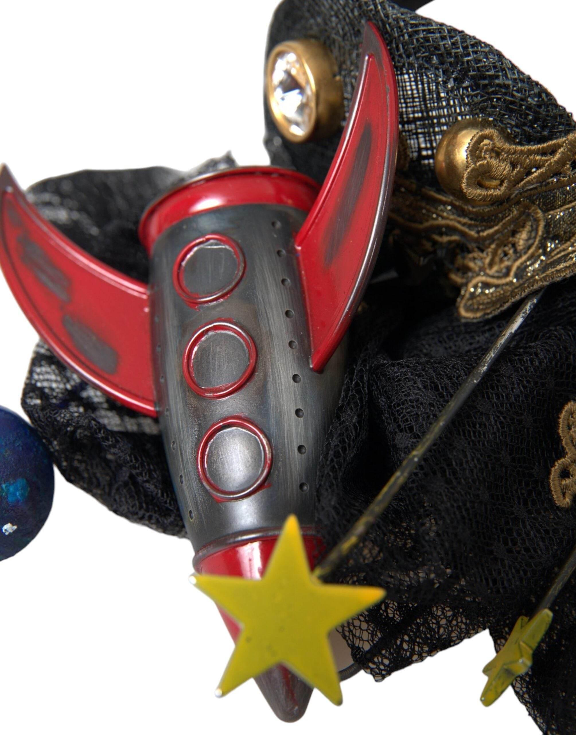 Dolce & Gabbana Multicolor Missile Rocket Crystal Stars Headband Diadem - Hilstor