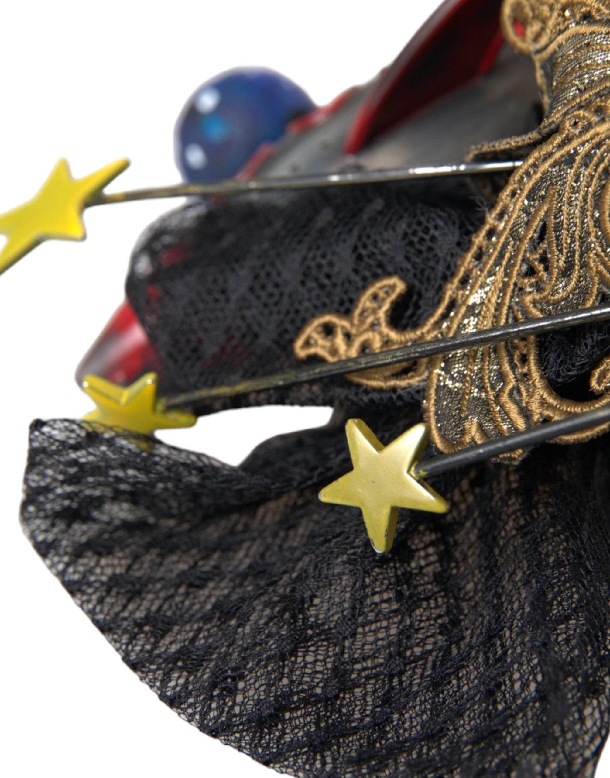 Dolce & Gabbana Multicolor Missile Rocket Crystal Stars Headband Diadem - Hilstor