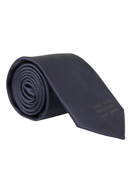 Dolce & Gabbana Blue Solid Silk Adjustable Tie Men - Hilstor
