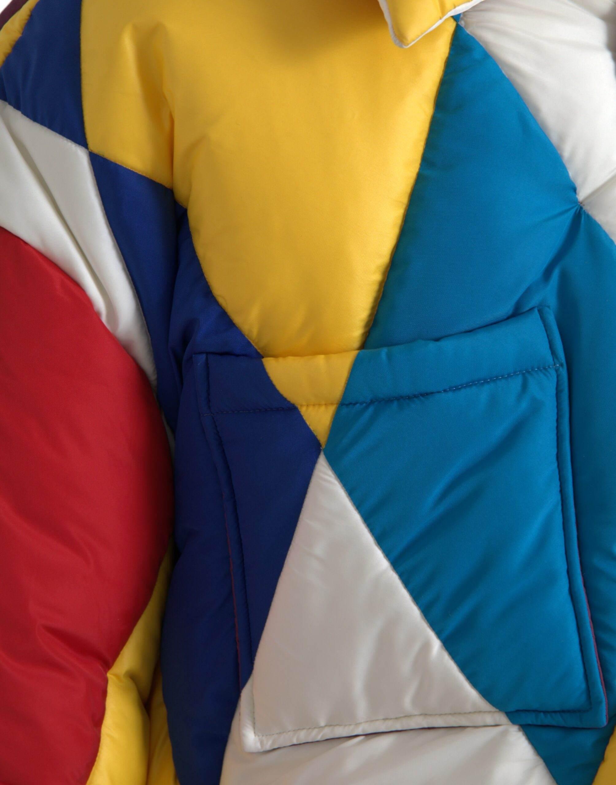 Dolce & Gabbana Multicolor Windbreaker Puffer Jacket Men - Hilstor