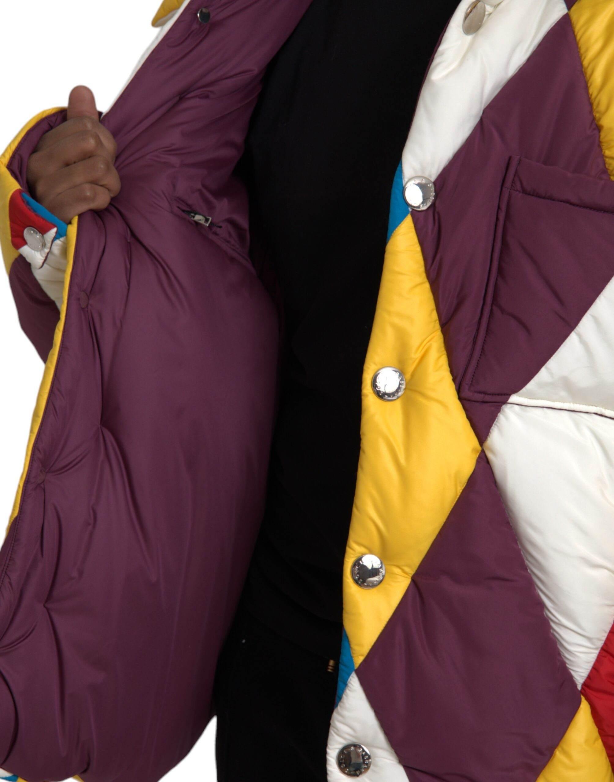 Dolce & Gabbana Multicolor Windbreaker Puffer Jacket Men - Hilstor