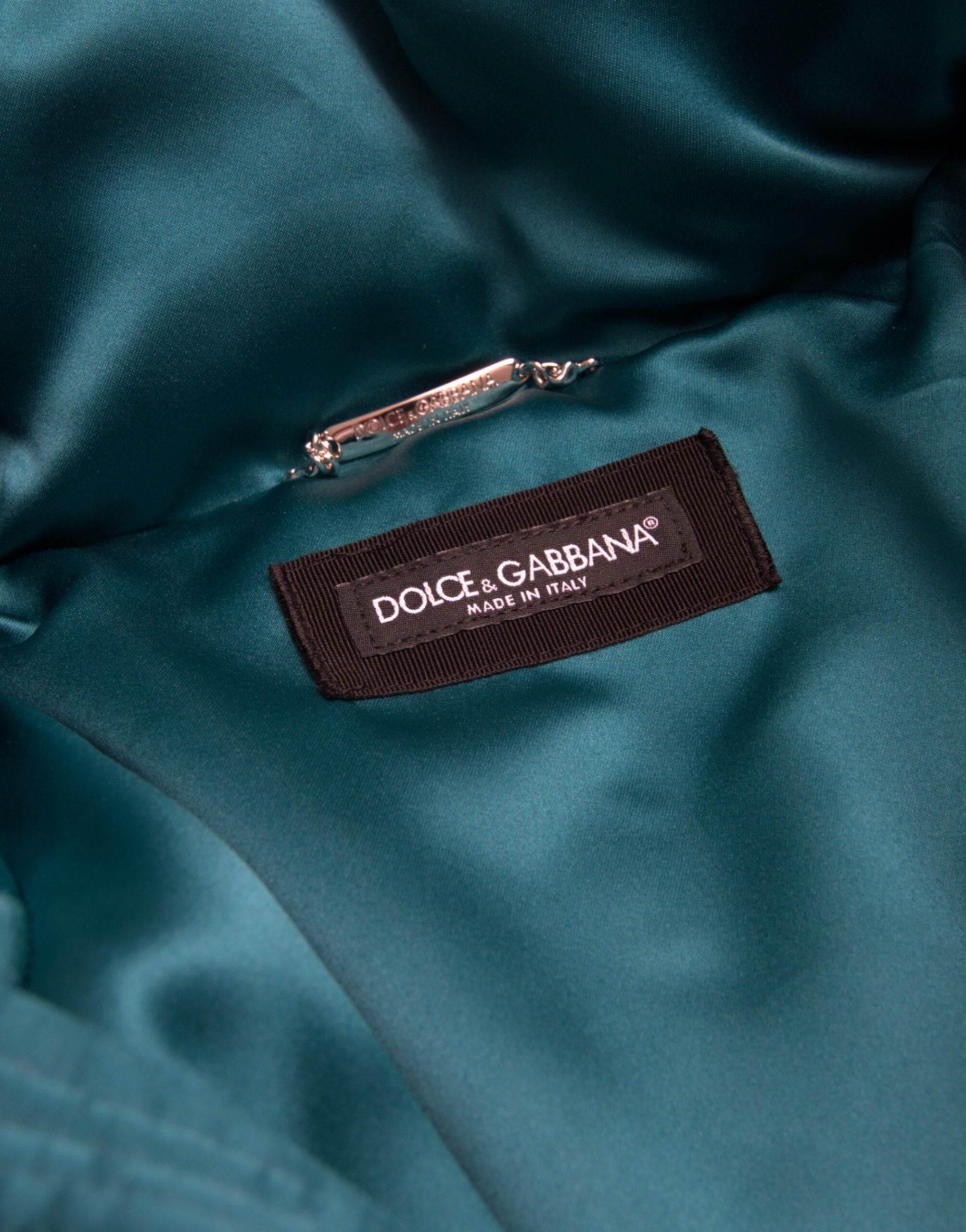 Dolce & Gabbana Multicolor Floral Windbreaker Puffer Jacket - Hilstor
