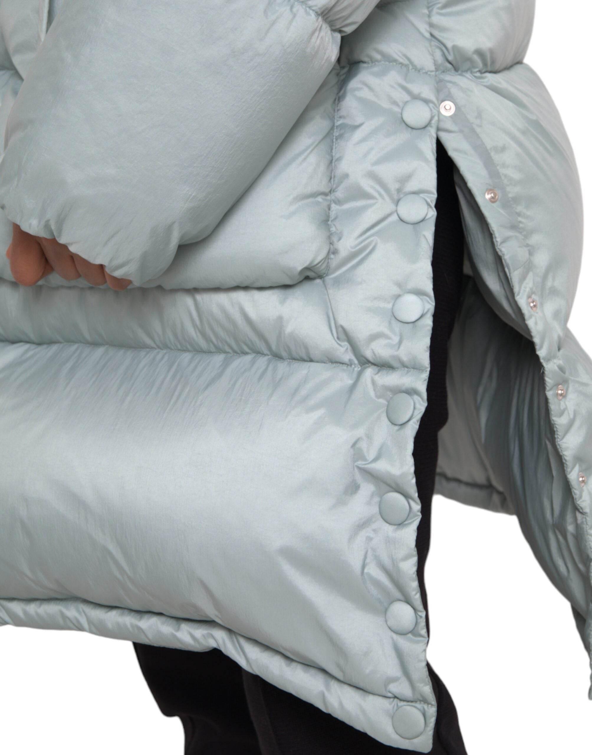 Dolce & Gabbana Light Blue Quilted Hooded Puffer Jacket Men - Hilstor