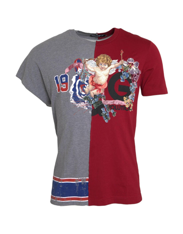 Dolce & Gabbana Multicolor Graphic Short Sleeve T-shirt - Hilstor