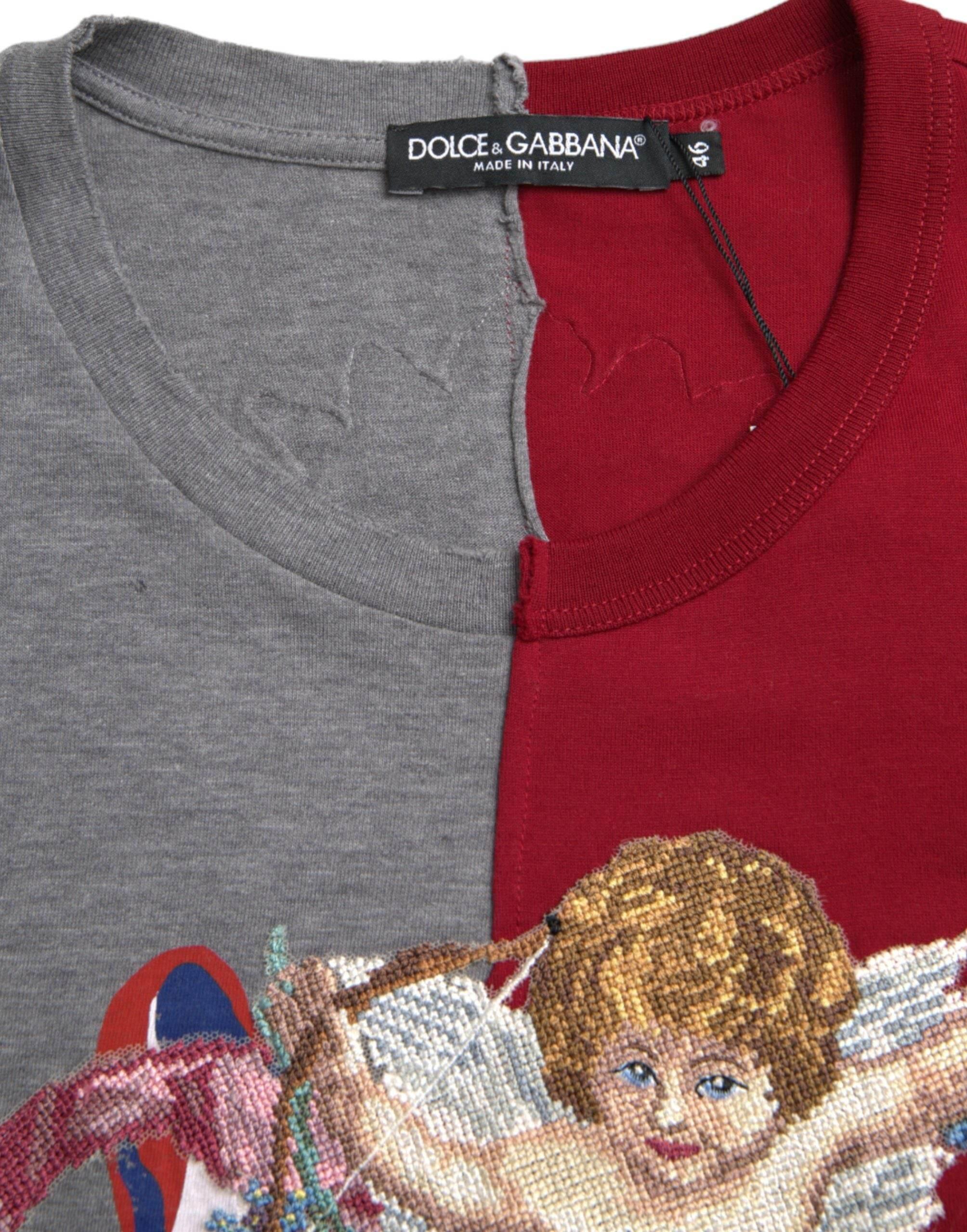 Dolce & Gabbana Multicolor Graphic Short Sleeve T-shirt - Hilstor